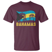 Bahamas Flag T Shirt Tropical Island Palm Trees Bahamian Gifts - Wonder Print Shop
