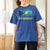 Bahamas Flag T Shirt For Women Tropical Island Palm Trees Bahamian Gifts - Wonder Print Shop