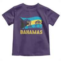 Bahamas Flag Toddler T Shirt Tropical Island Palm Trees Bahamian Gifts - Wonder Print Shop