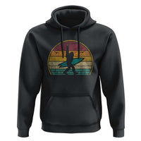 Vintage Bigfoot Surfing Hoodie Sasquatch Beach Vacation Retro Surf Sun Shaka - Wonder Print Shop