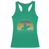 Vintage Bigfoot Surfing Racerback Tank Top Sasquatch Beach Vacation Retro Surf Sun Shaka - Wonder Print Shop