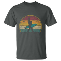 Vintage Bigfoot Surfing T Shirt Sasquatch Beach Vacation Retro Surf Sun Shaka - Wonder Print Shop