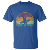 Vintage Bigfoot Surfing T Shirt Sasquatch Beach Vacation Retro Surf Sun Shaka - Wonder Print Shop