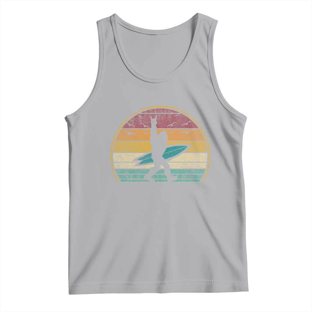 Vintage Bigfoot Surfing Tank Top Sasquatch Beach Vacation Retro Surf Sun Shaka - Wonder Print Shop