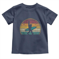 Vintage Bigfoot Surfing Toddler T Shirt Sasquatch Beach Vacation Retro Surf Sun Shaka - Wonder Print Shop