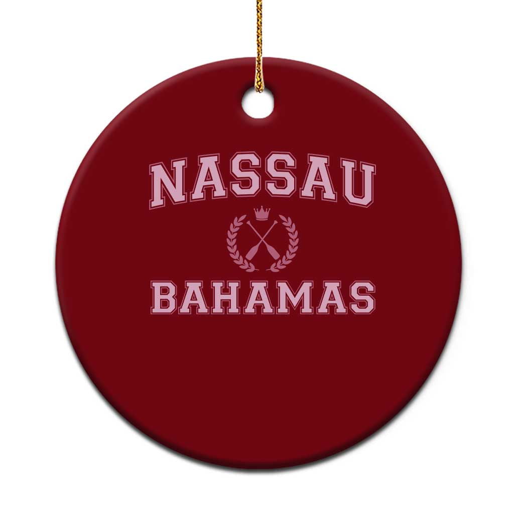 Nassau Souvenir Ceramic Ornament Bahamas Rowing Summer Vacation Girls Trip - Wonder Print Shop