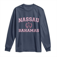 Nassau Souvenir Long Sleeve Shirt Bahamas Rowing Summer Vacation Girls Trip - Wonder Print Shop
