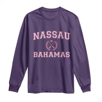 Nassau Souvenir Long Sleeve Shirt Bahamas Rowing Summer Vacation Girls Trip - Wonder Print Shop