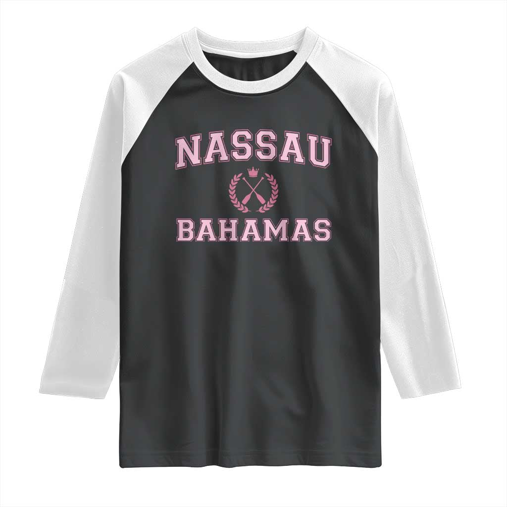 Nassau Souvenir Raglan Shirt Bahamas Rowing Summer Vacation Girls Trip - Wonder Print Shop