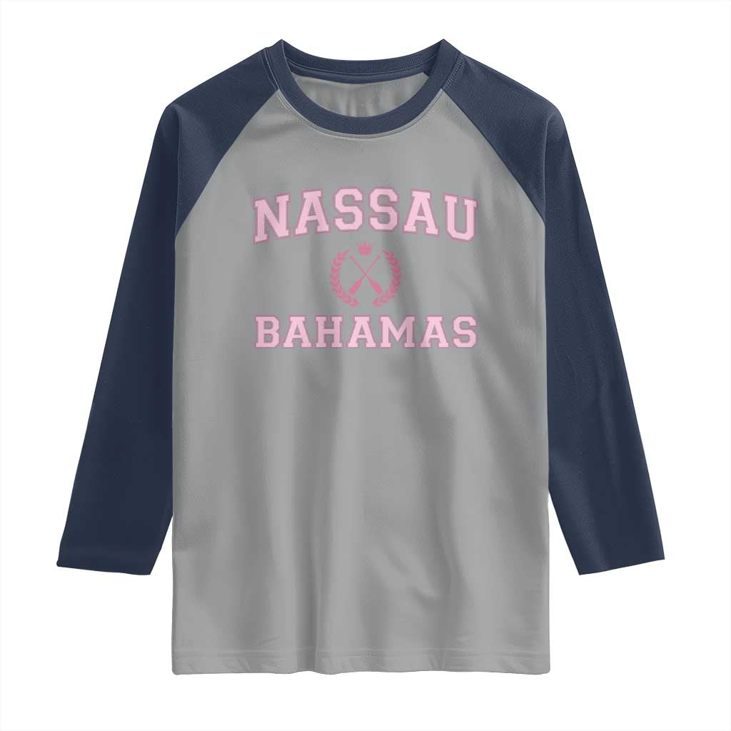 Nassau Souvenir Raglan Shirt Bahamas Rowing Summer Vacation Girls Trip - Wonder Print Shop
