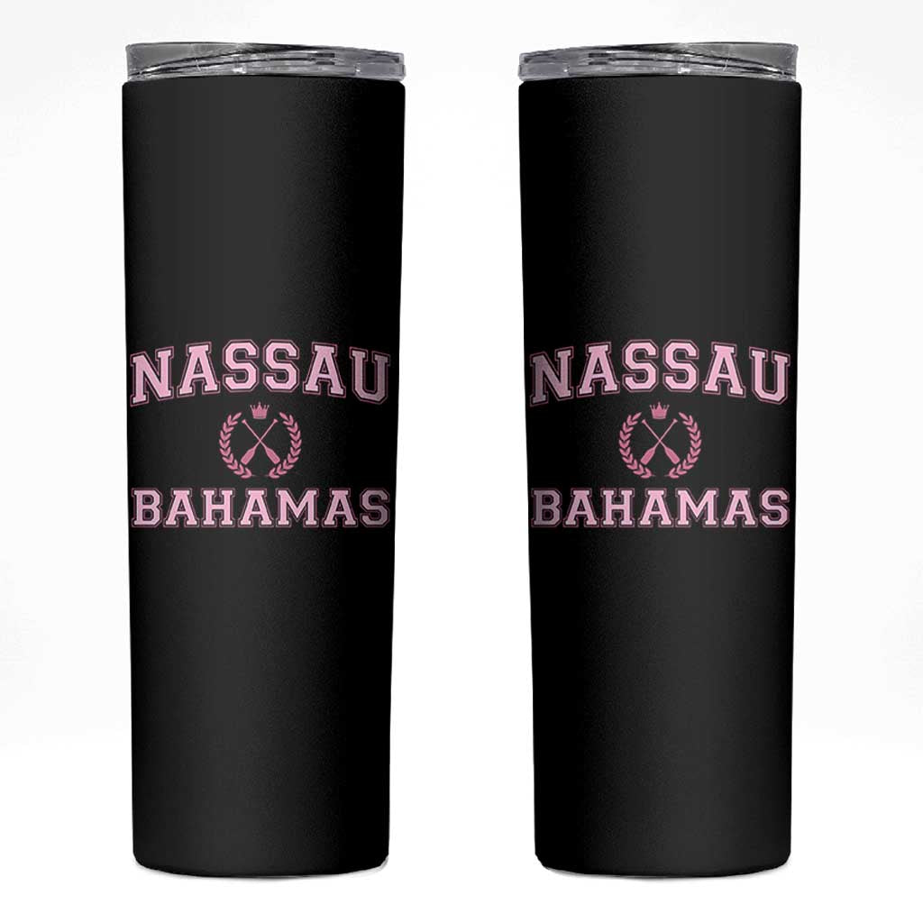 Nassau Souvenir Skinny Tumbler Bahamas Rowing Summer Vacation Girls Trip - Wonder Print Shop