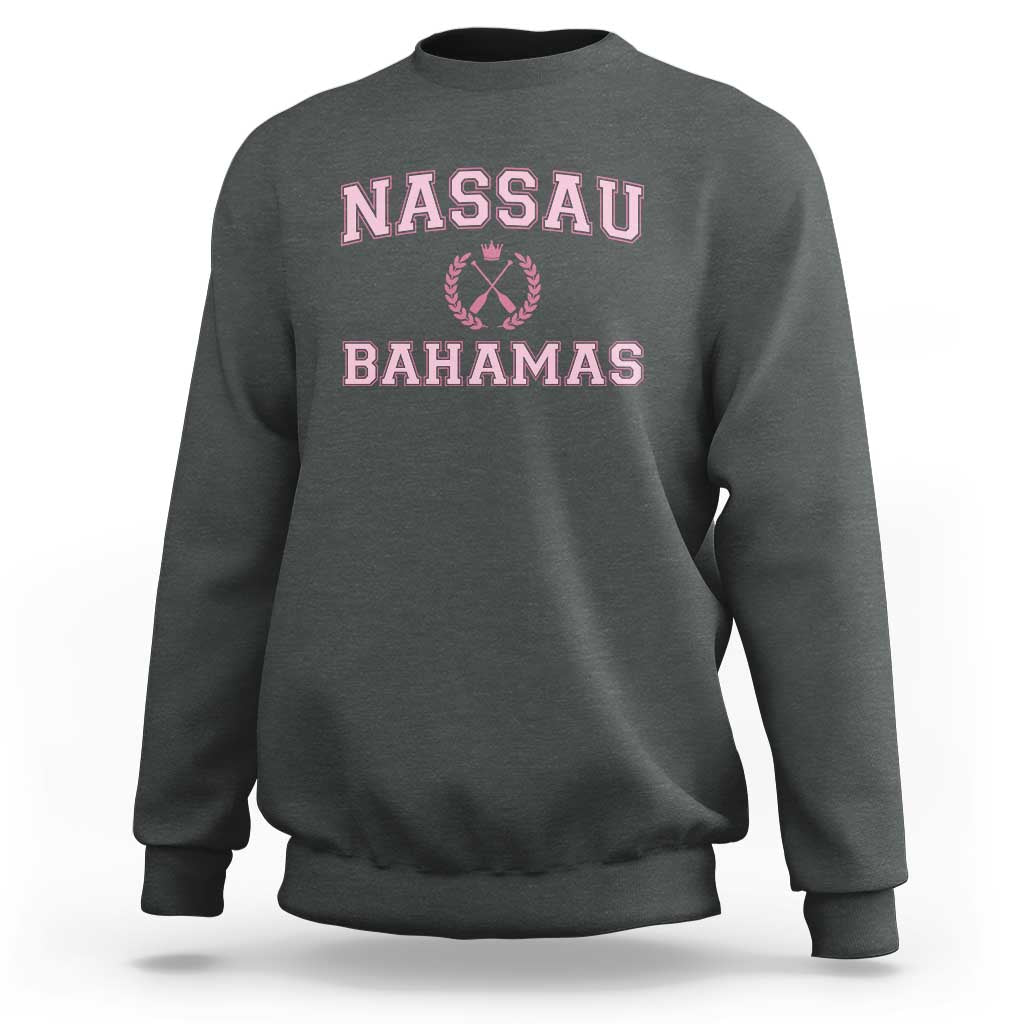 Nassau Souvenir Sweatshirt Bahamas Rowing Summer Vacation Girls Trip - Wonder Print Shop