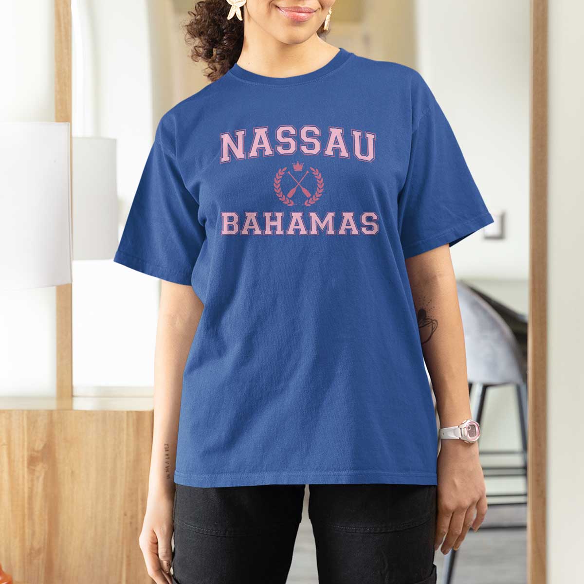 Nassau Souvenir T Shirt For Women Bahamas Rowing Summer Vacation Girls Trip - Wonder Print Shop