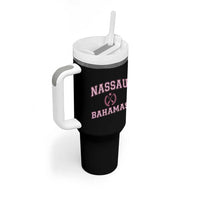 Nassau Souvenir Tumbler With Handle Bahamas Rowing Summer Vacation Girls Trip - Wonder Print Shop