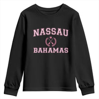 Nassau Souvenir Youth Sweatshirt Bahamas Rowing Summer Vacation Girls Trip - Wonder Print Shop