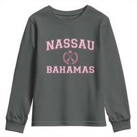 Nassau Souvenir Youth Sweatshirt Bahamas Rowing Summer Vacation Girls Trip - Wonder Print Shop