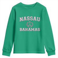 Nassau Souvenir Youth Sweatshirt Bahamas Rowing Summer Vacation Girls Trip - Wonder Print Shop