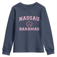 Nassau Souvenir Youth Sweatshirt Bahamas Rowing Summer Vacation Girls Trip - Wonder Print Shop