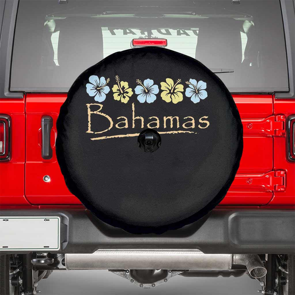 Bahamas Spare Tire Cover Hibiscus Flower Summer Beachy Vacation - Wonder Print Shop