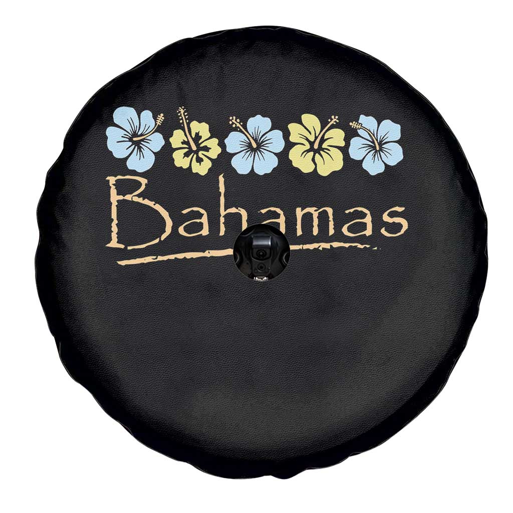 Bahamas Spare Tire Cover Hibiscus Flower Summer Beachy Vacation - Wonder Print Shop