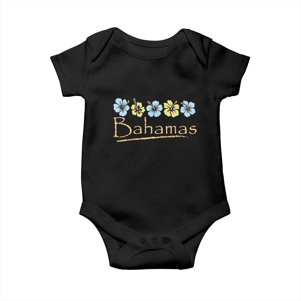 Bahamas Baby Onesie Hibiscus Flower Summer Beachy Vacation - Wonder Print Shop