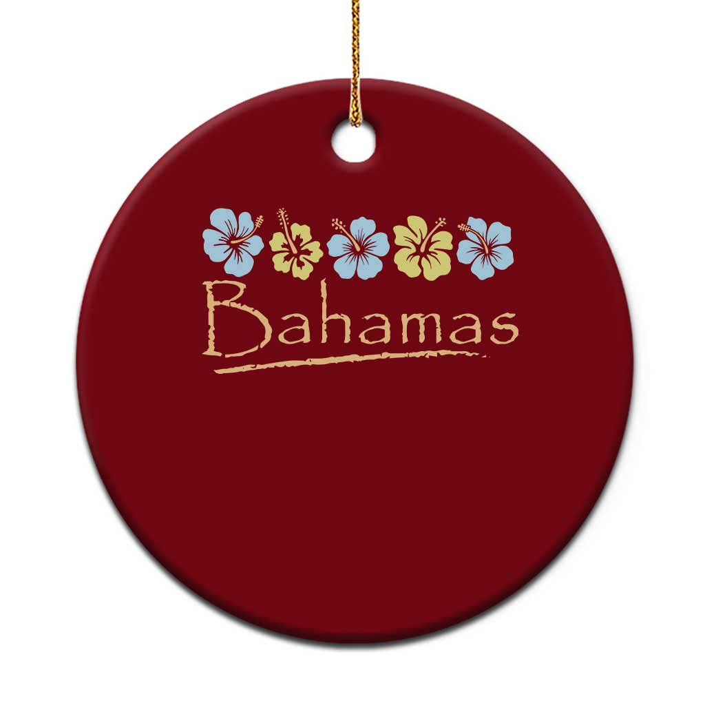 Bahamas Ceramic Ornament Hibiscus Flower Summer Beachy Vacation - Wonder Print Shop