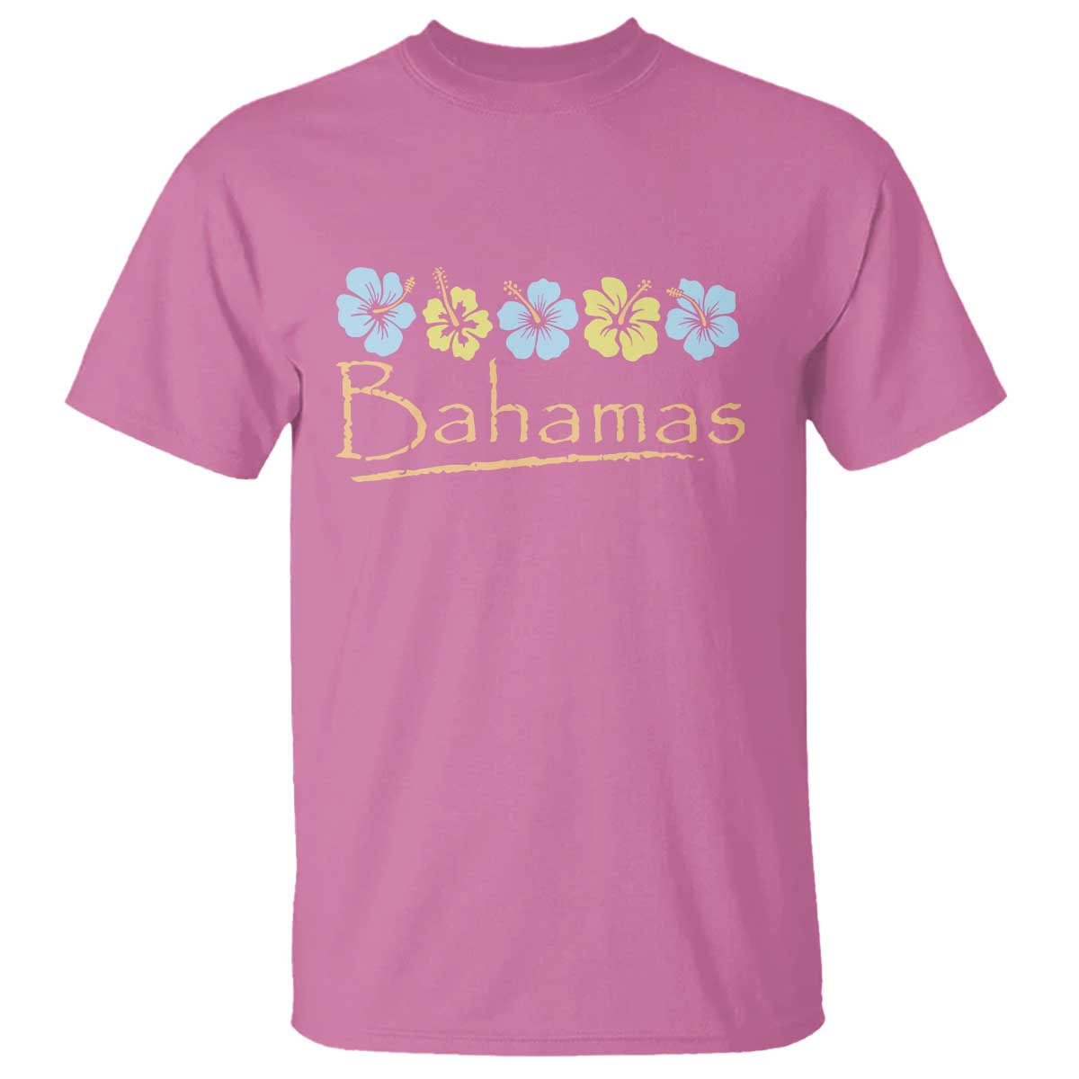 Bahamas T Shirt Hibiscus Flower Summer Beachy Vacation - Wonder Print Shop