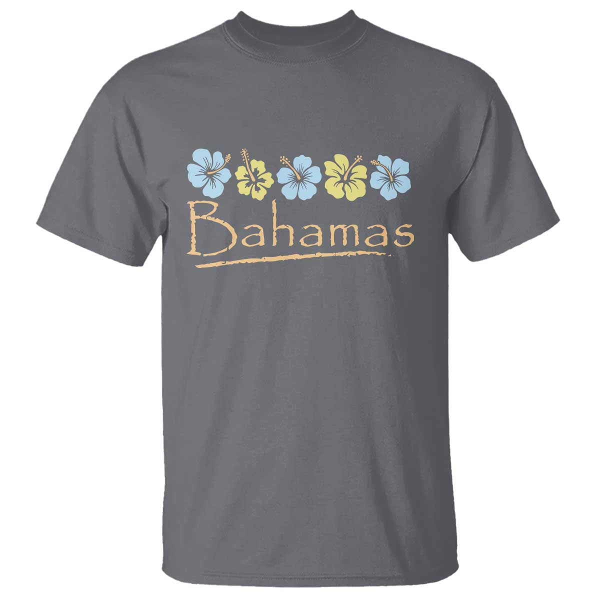 Bahamas T Shirt Hibiscus Flower Summer Beachy Vacation - Wonder Print Shop