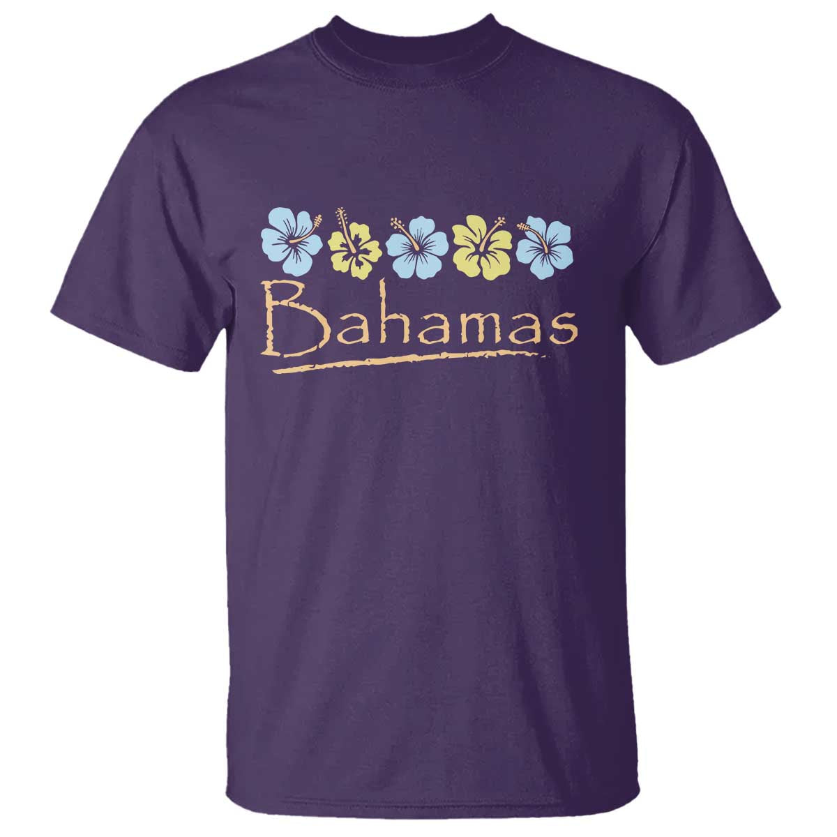 Bahamas T Shirt Hibiscus Flower Summer Beachy Vacation - Wonder Print Shop