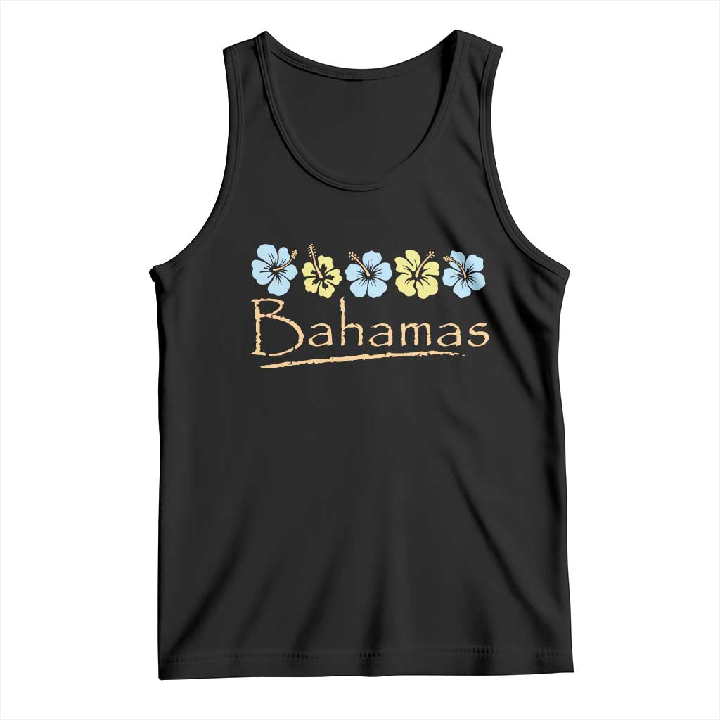 Bahamas Tank Top Hibiscus Flower Summer Beachy Vacation - Wonder Print Shop