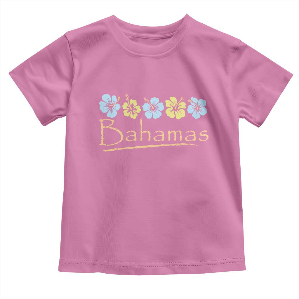 Bahamas Toddler T Shirt Hibiscus Flower Summer Beachy Vacation - Wonder Print Shop