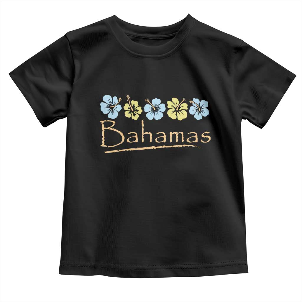 Bahamas Toddler T Shirt Hibiscus Flower Summer Beachy Vacation - Wonder Print Shop