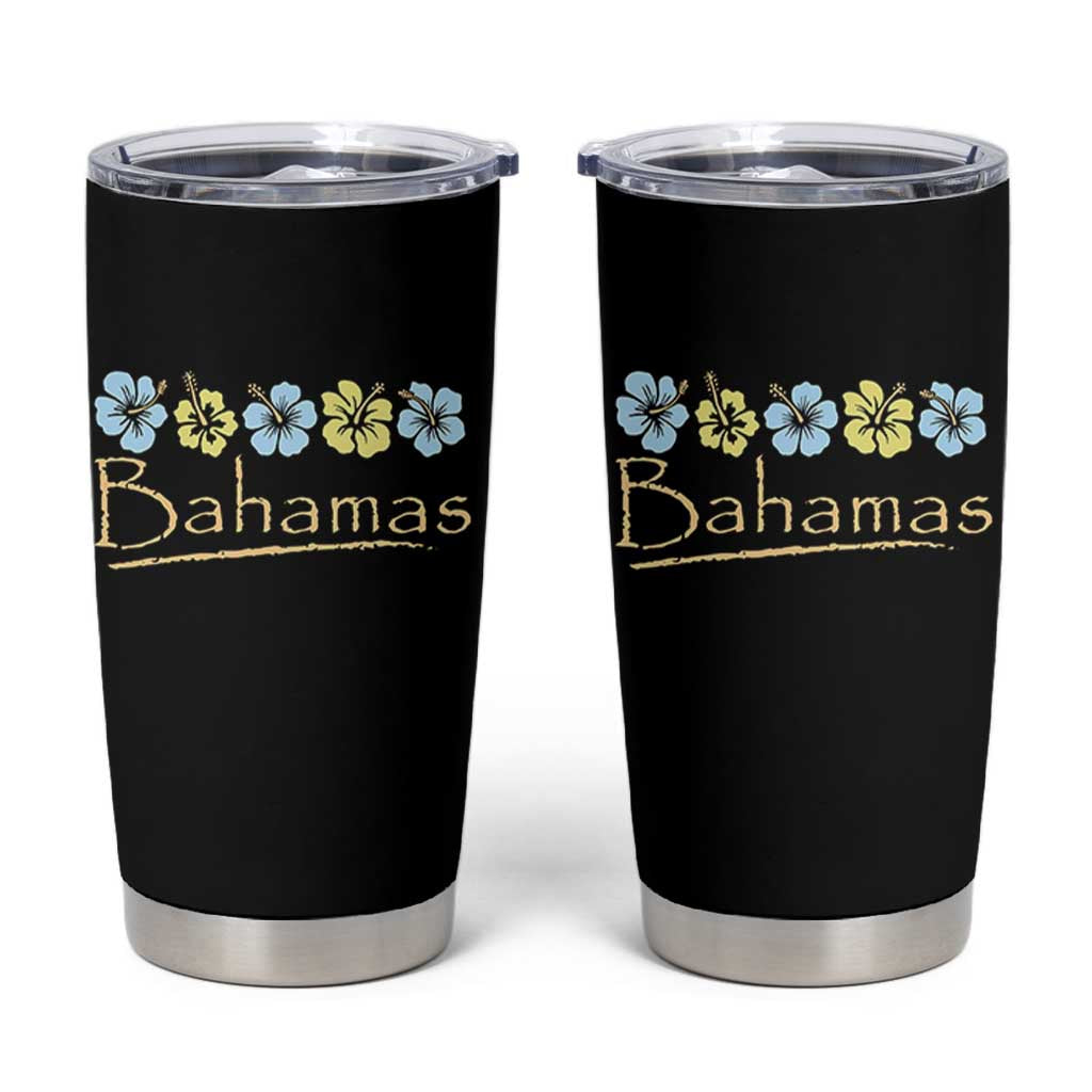 Bahamas Tumbler Cup Hibiscus Flower Summer Beachy Vacation - Wonder Print Shop