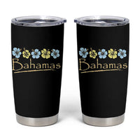 Bahamas Tumbler Cup Hibiscus Flower Summer Beachy Vacation - Wonder Print Shop