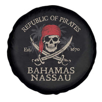 Republic Of Pirates Nassau Bahamas Spare Tire Cover Vintage Caribbean Summer Vacation - Wonder Print Shop