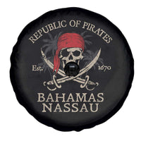 Republic Of Pirates Nassau Bahamas Spare Tire Cover Vintage Caribbean Summer Vacation - Wonder Print Shop