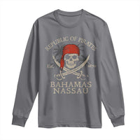 Republic Of Pirates Nassau Bahamas Long Sleeve Shirt Vintage Caribbean Summer Vacation - Wonder Print Shop