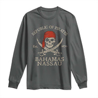Republic Of Pirates Nassau Bahamas Long Sleeve Shirt Vintage Caribbean Summer Vacation - Wonder Print Shop
