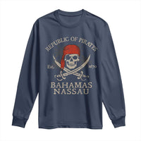 Republic Of Pirates Nassau Bahamas Long Sleeve Shirt Vintage Caribbean Summer Vacation - Wonder Print Shop