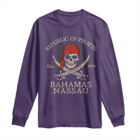 Republic Of Pirates Nassau Bahamas Long Sleeve Shirt Vintage Caribbean Summer Vacation - Wonder Print Shop