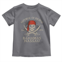 Republic Of Pirates Nassau Bahamas Toddler T Shirt Vintage Caribbean Summer Vacation - Wonder Print Shop