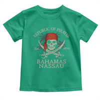 Republic Of Pirates Nassau Bahamas Toddler T Shirt Vintage Caribbean Summer Vacation - Wonder Print Shop