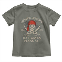 Republic Of Pirates Nassau Bahamas Toddler T Shirt Vintage Caribbean Summer Vacation - Wonder Print Shop