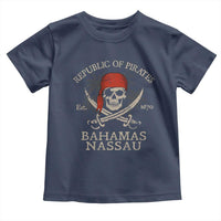 Republic Of Pirates Nassau Bahamas Toddler T Shirt Vintage Caribbean Summer Vacation - Wonder Print Shop