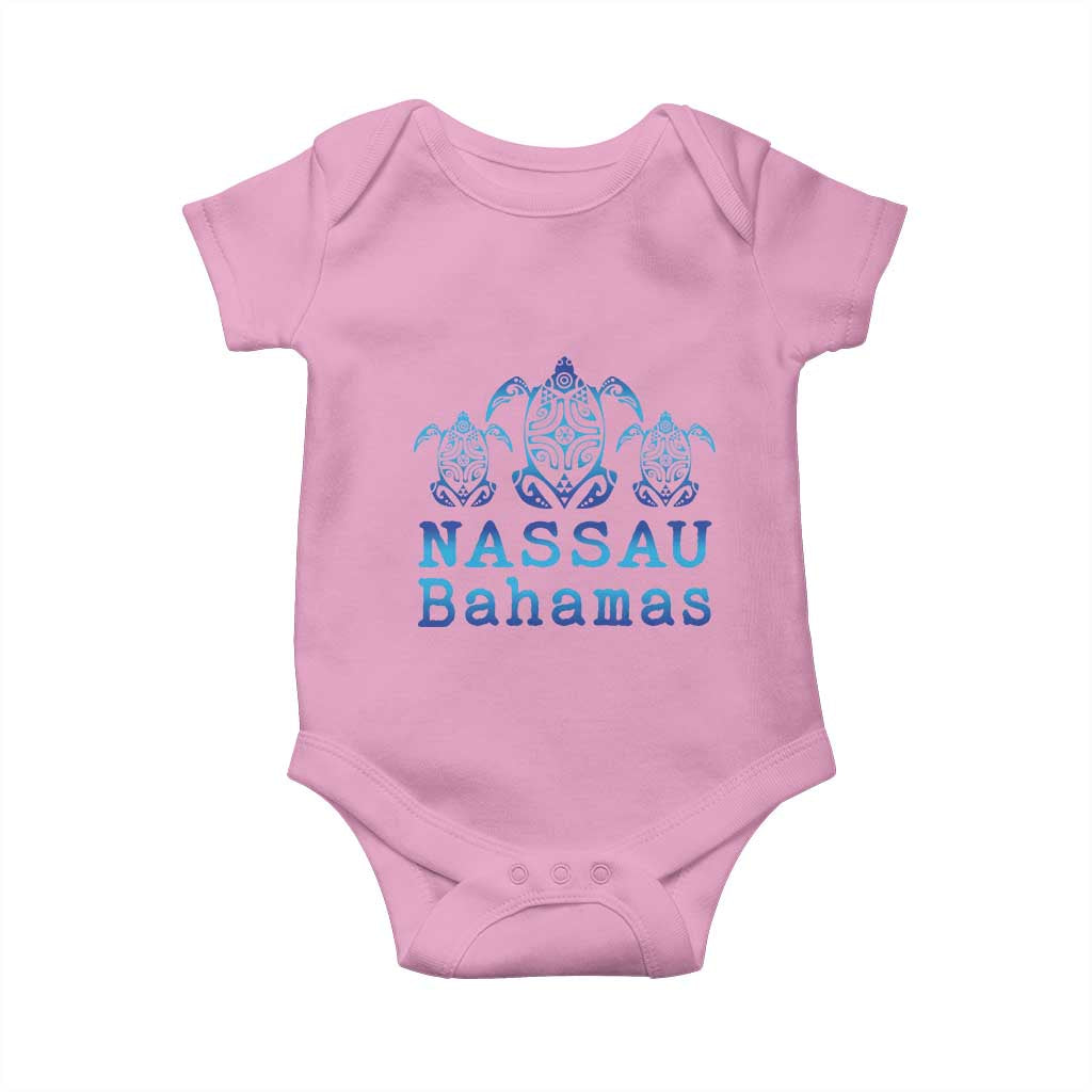 Nassau Souvenir Baby Onesie Sea Turtle Bahamas Beach Vacation - Wonder Print Shop