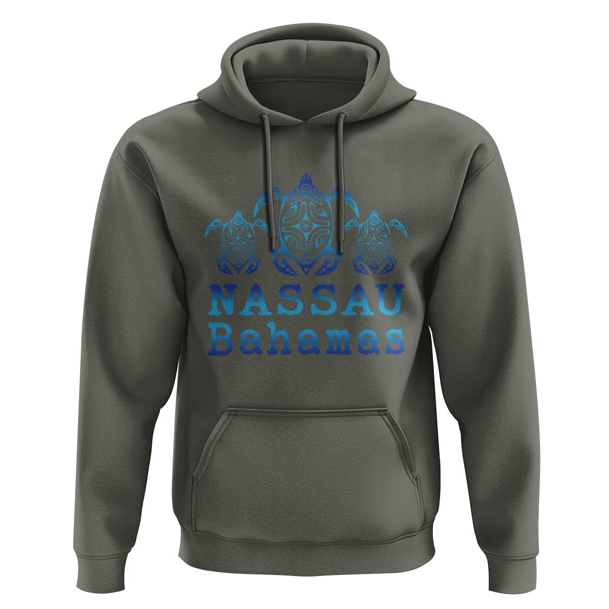 Nassau Souvenir Hoodie Sea Turtle Bahamas Beach Vacation - Wonder Print Shop