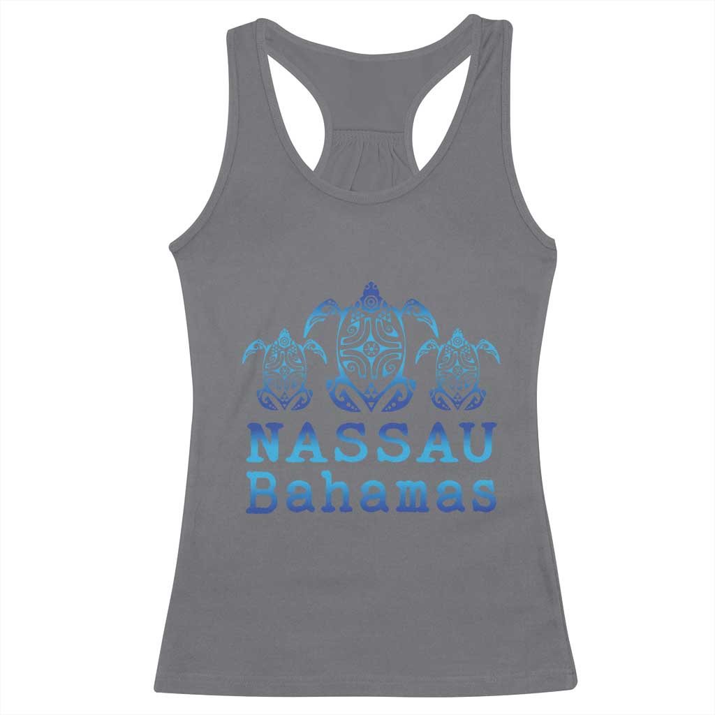 Nassau Souvenir Racerback Tank Top Sea Turtle Bahamas Beach Vacation - Wonder Print Shop