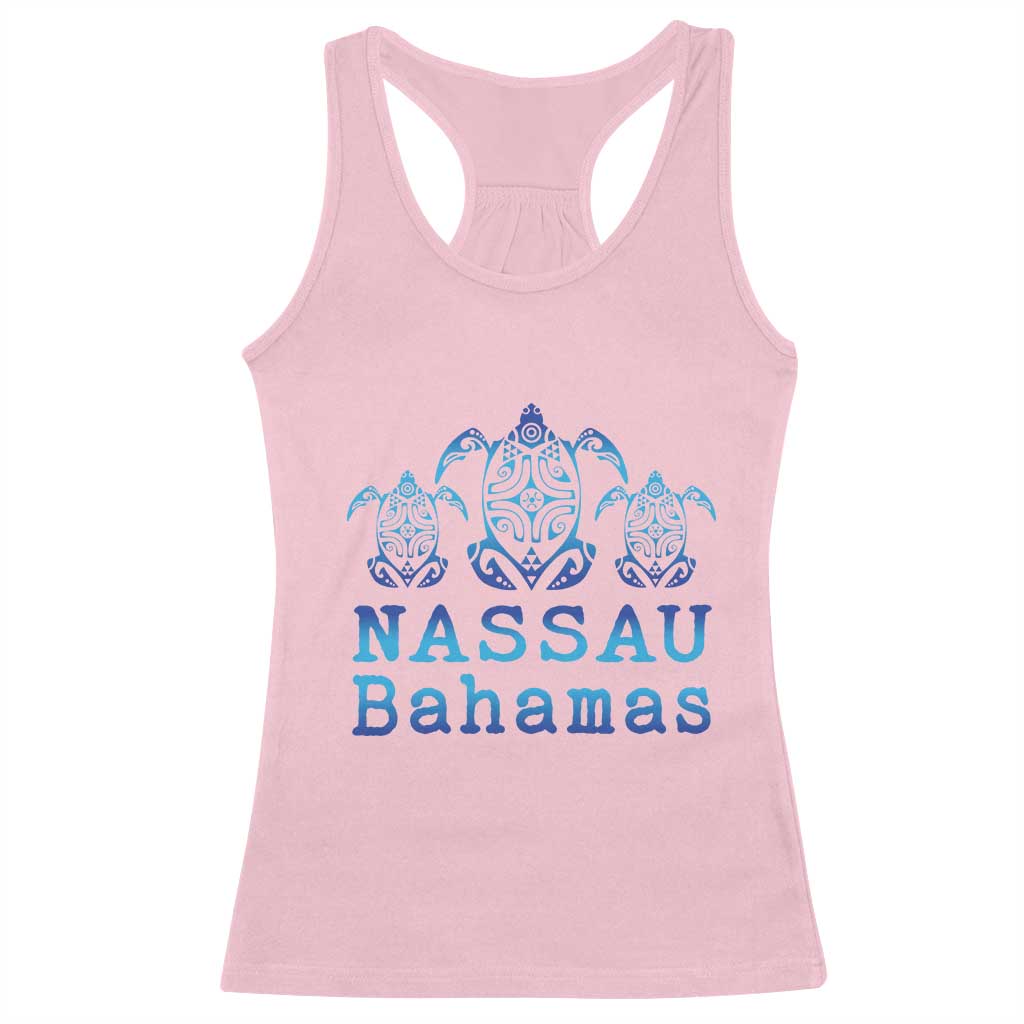 Nassau Souvenir Racerback Tank Top Sea Turtle Bahamas Beach Vacation - Wonder Print Shop