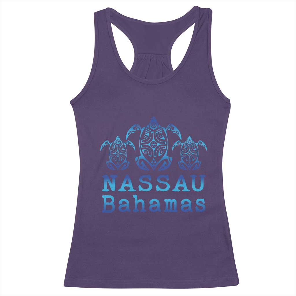 Nassau Souvenir Racerback Tank Top Sea Turtle Bahamas Beach Vacation - Wonder Print Shop
