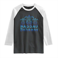 Nassau Souvenir Raglan Shirt Sea Turtle Bahamas Beach Vacation - Wonder Print Shop